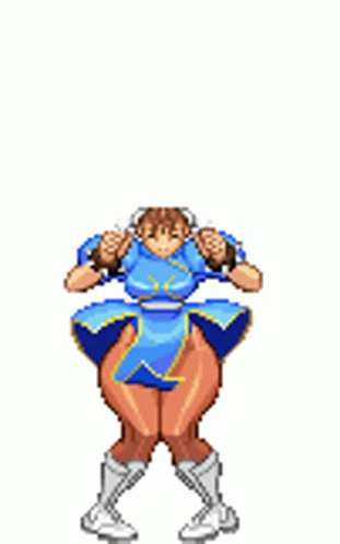 Chun-Li’s idle stance from Street Fighter III