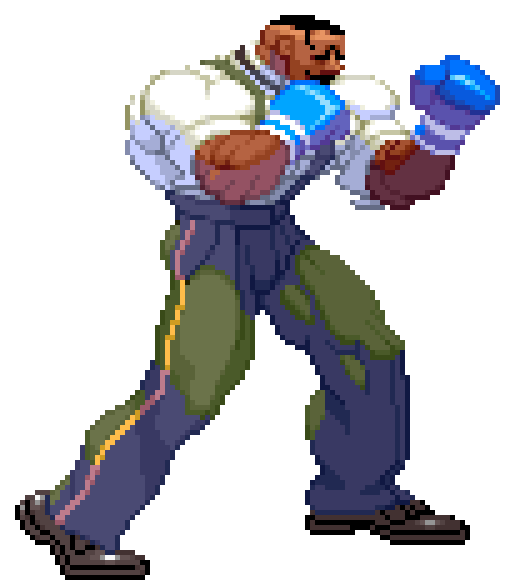Dudley’s idle stance from Street Fighter III