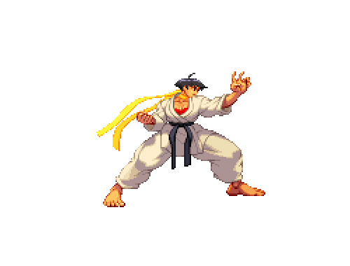 Ryu’s idle stance from Street Fighter III
